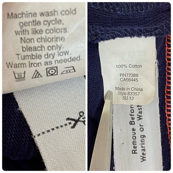 J.Crew Maritime Colorblock Shift Dress in Navy Blue n Bright Melon Women's Sz Sm - Picture 7 of 12